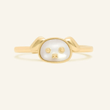 Dog Zodiac MOP Ring - Love Estella