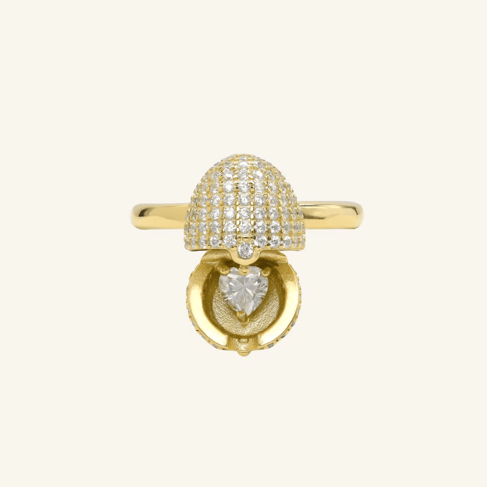 Dragon Egg Ring (White Moissanite) - Love Estella