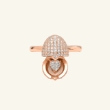 Dragon Egg Ring (White Moissanite) - Love Estella