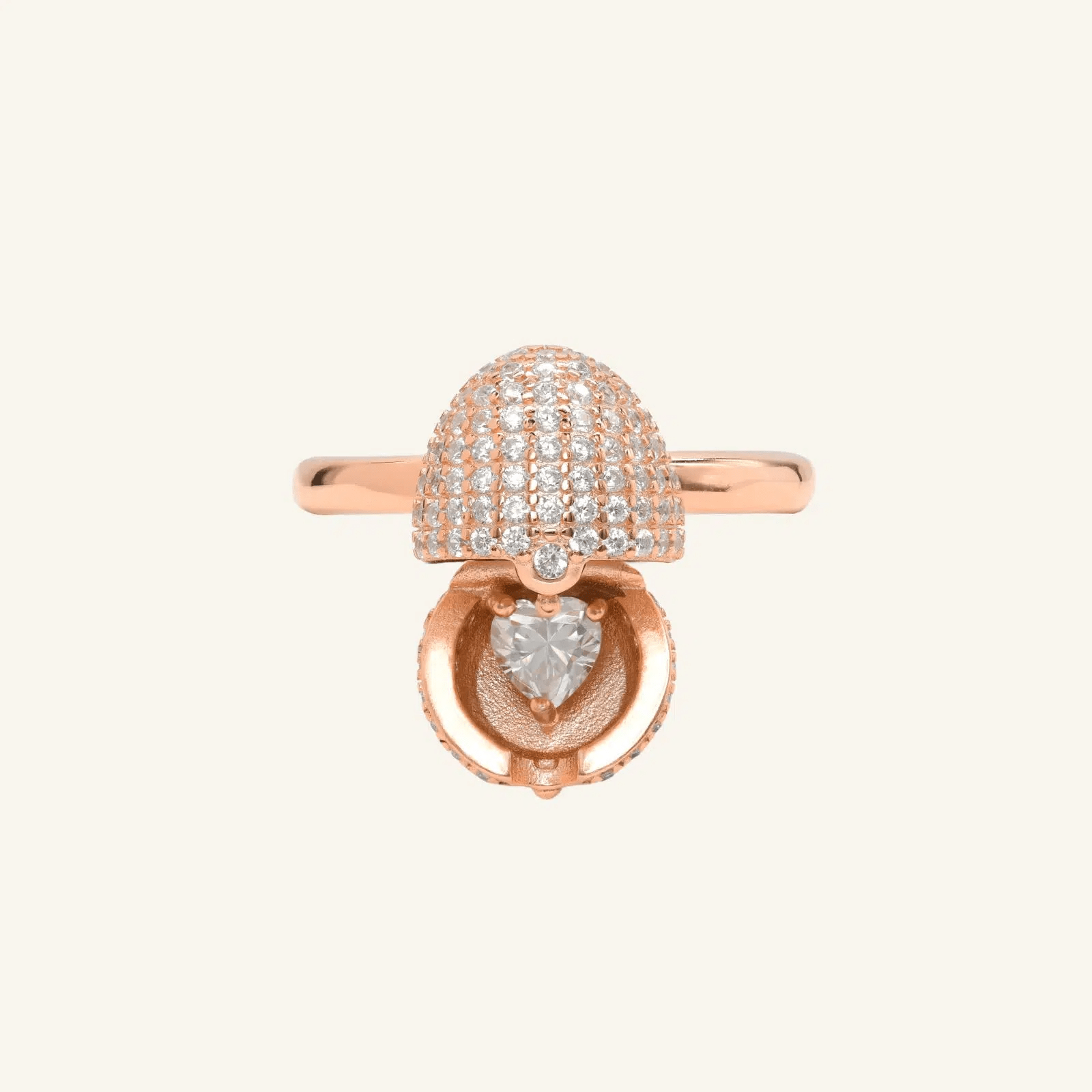 Dragon Egg Ring (White Moissanite) - Love Estella