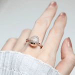 Dragon Egg Ring (White Moissanite) - Love Estella