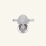 Dragon Egg Ring (White Moissanite) - Love Estella