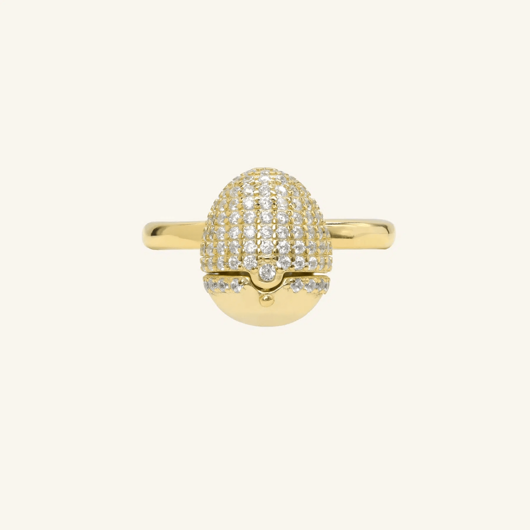 Dragon Egg Ring (White Moissanite) - Love Estella