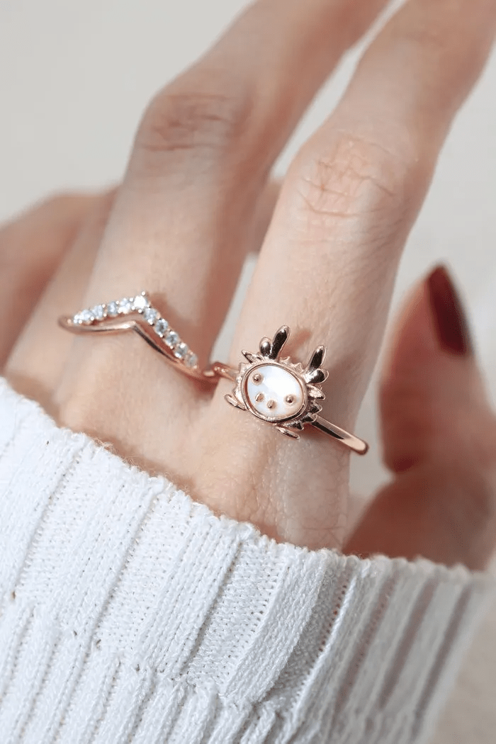 Dragon Zodiac MOP Ring - Love Estella