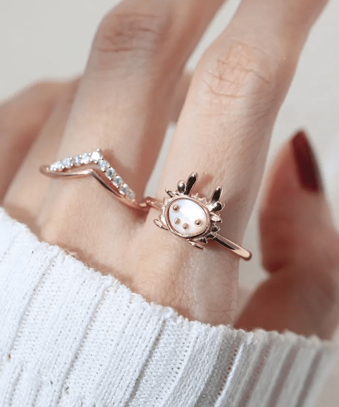 Dragon Zodiac MOP Ring - Love Estella