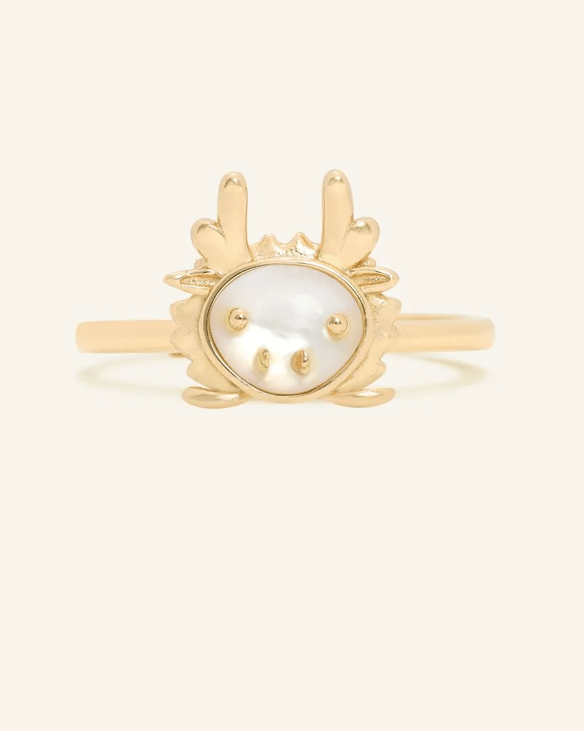 Dragon Zodiac MOP Ring - Love Estella