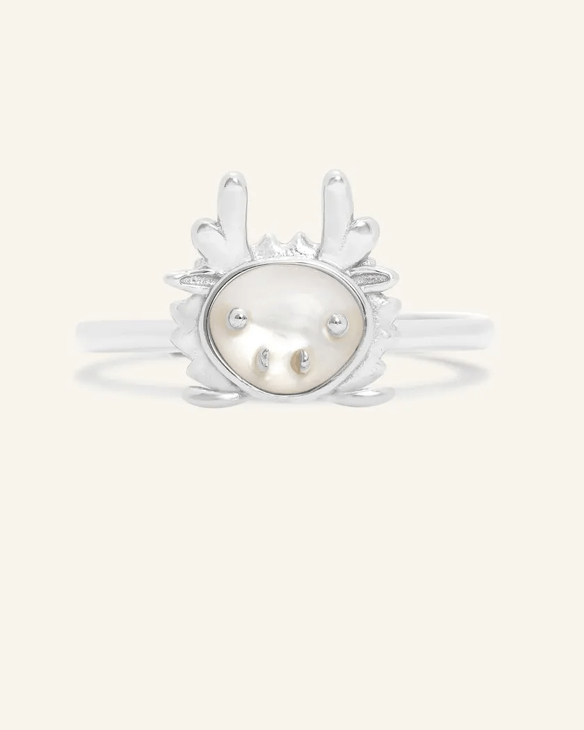 Dragon Zodiac MOP Ring - Love Estella