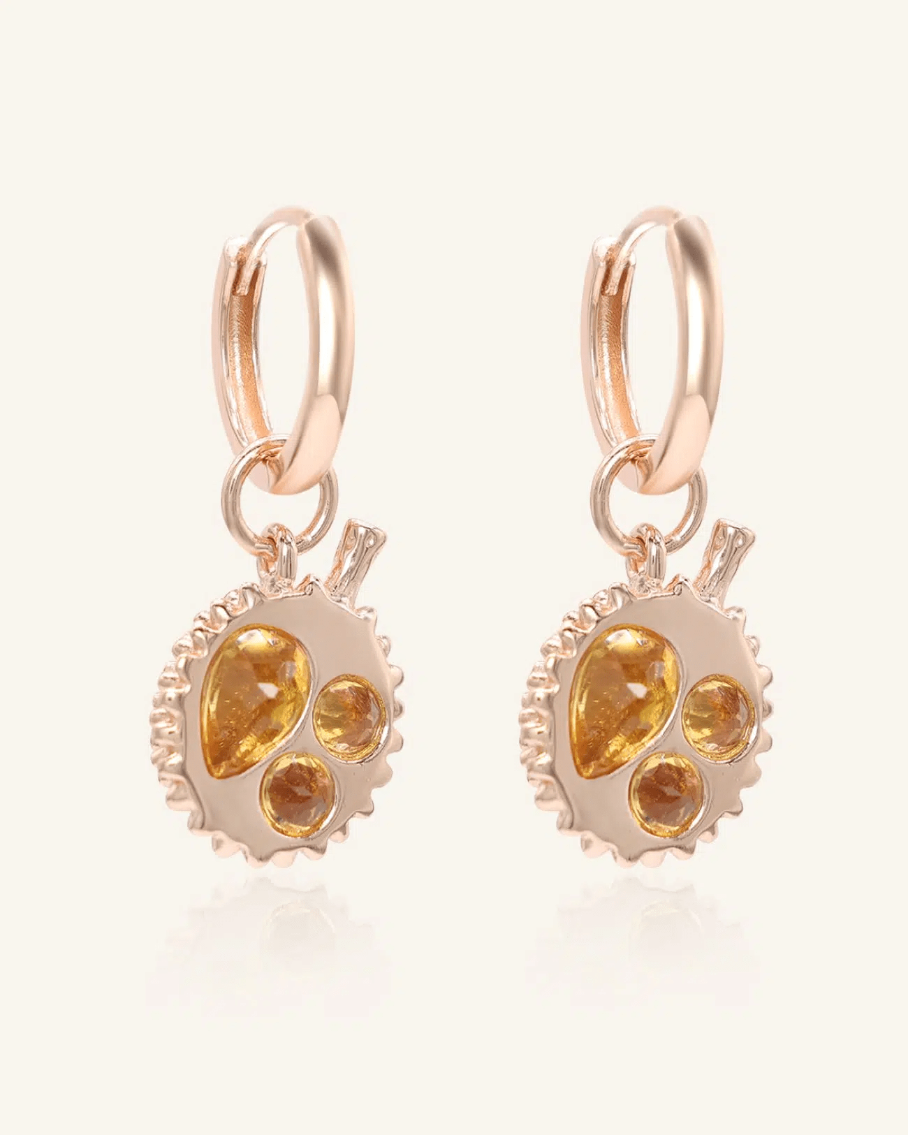 Durian Citrine Huggies - Love Estella