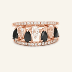 Ebony and Ivory Ring Set - Love Estella