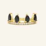 Ebony and Ivory Ring Set - Love Estella