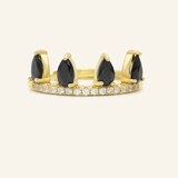 Ebony and Ivory Ring Set - Love Estella