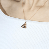 Eiffel Tower Moissanite Necklace - Love Estella