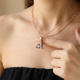 Eiffel Tower Moissanite Necklace