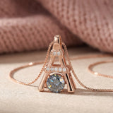 Eiffel Tower Moissanite Necklace