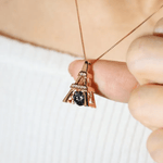 Eiffel Tower Moissanite Necklace - Love Estella