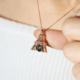 Eiffel Tower Moissanite Necklace - Love Estella