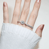 Emerald Cut Moissanite Ring by Elate - Love Estella
