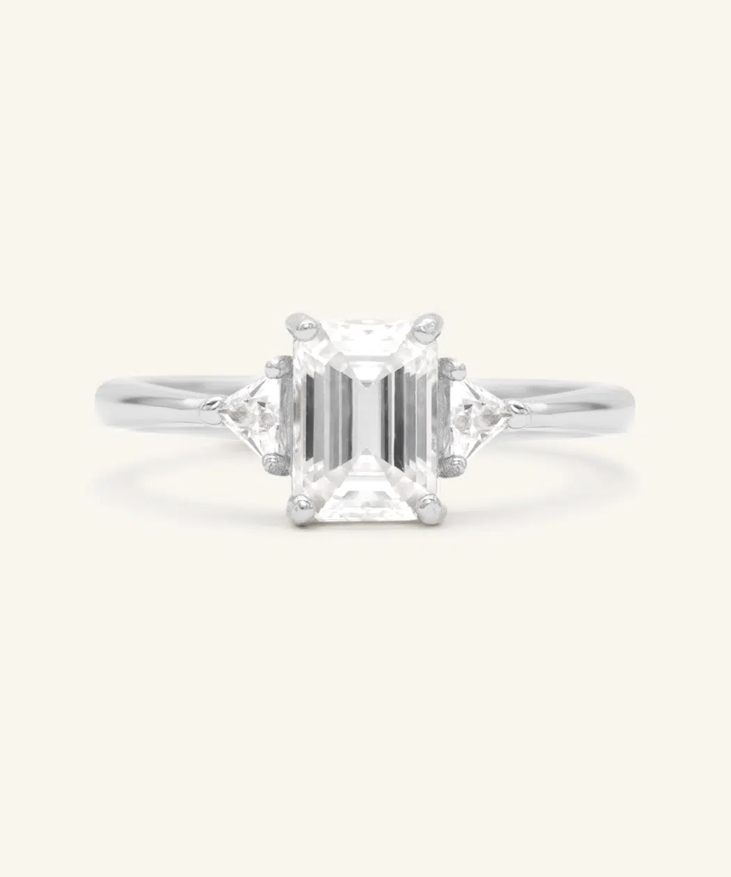 Emerald Cut Moissanite Ring by Elate - Love Estella