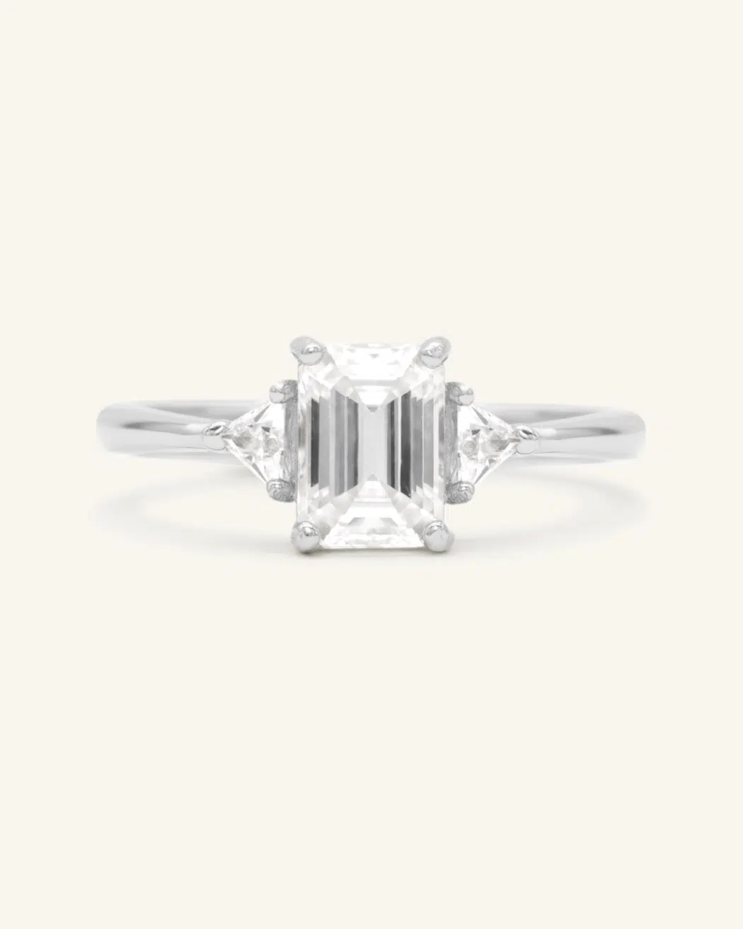 Emerald Cut Moissanite Ring by Elate - Love Estella
