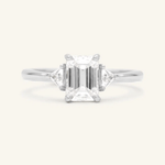Emerald Cut Moissanite Ring by Elate - Love Estella