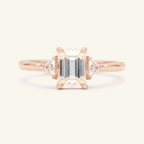 Emerald Cut Moissanite Ring by Elate - Love Estella
