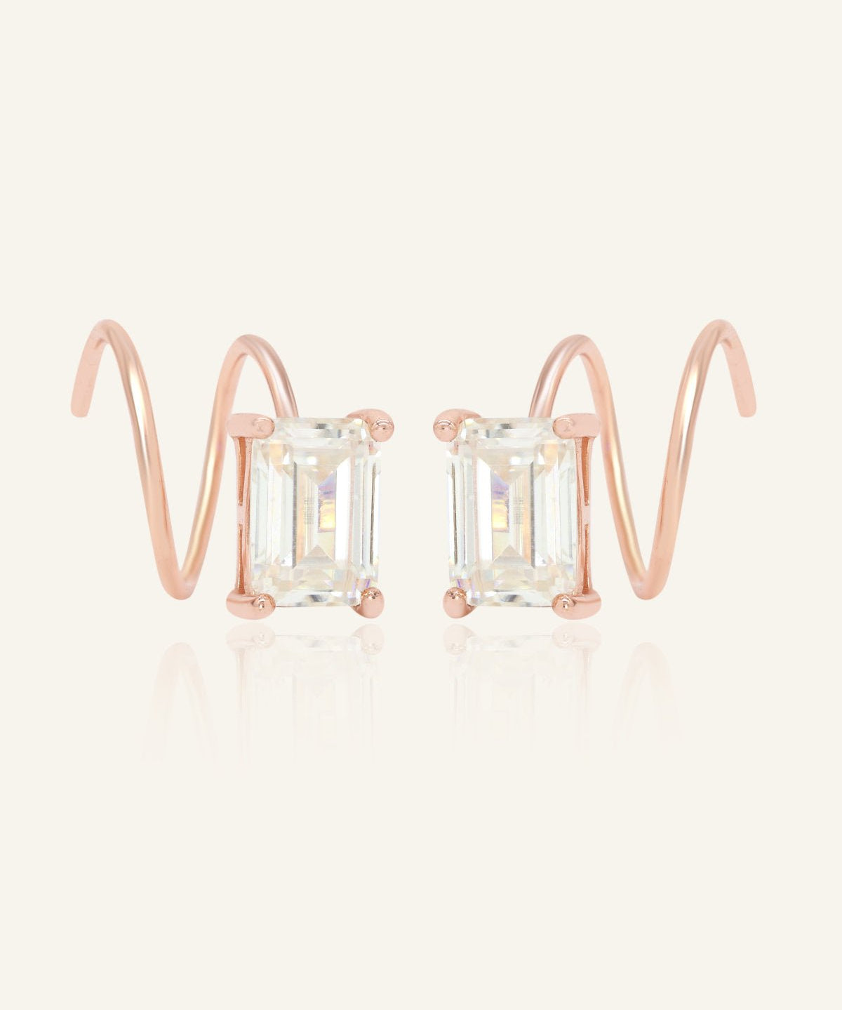 Emerald - Cut Twirl Earrings - Love Estella