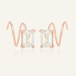 Emerald - Cut Twirl Earrings - Love Estella