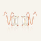 Emerald - Cut Twirl Earrings - Love Estella