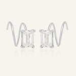 Emerald - Cut Twirl Earrings - Love Estella