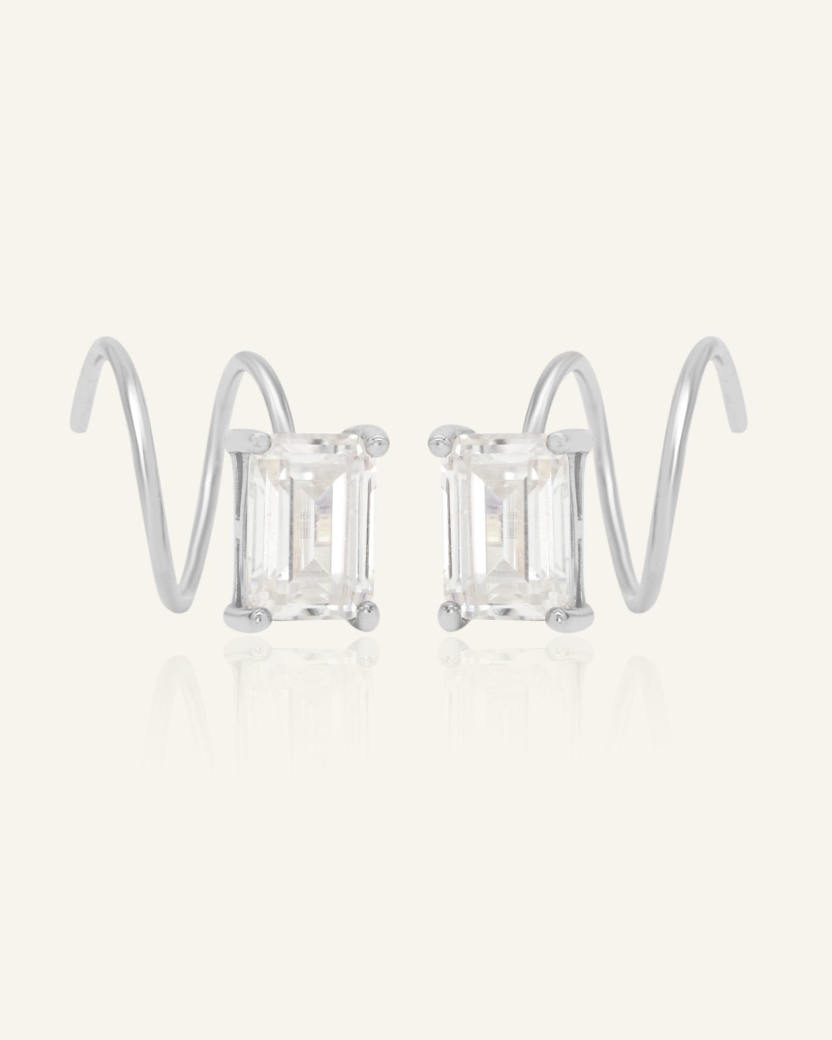 Emerald - Cut Twirl Earrings - Love Estella