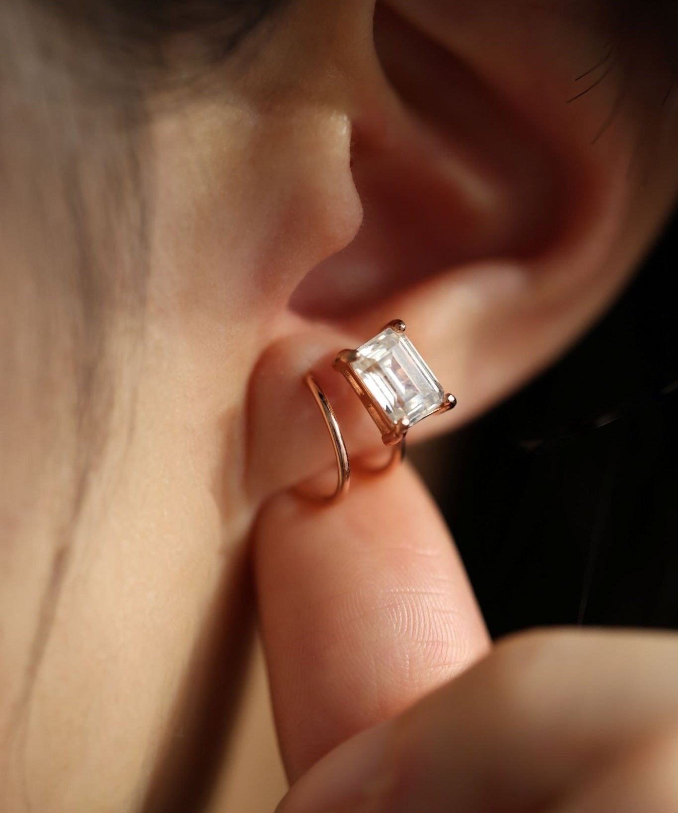Emerald - Cut Twirl Earrings - Love Estella