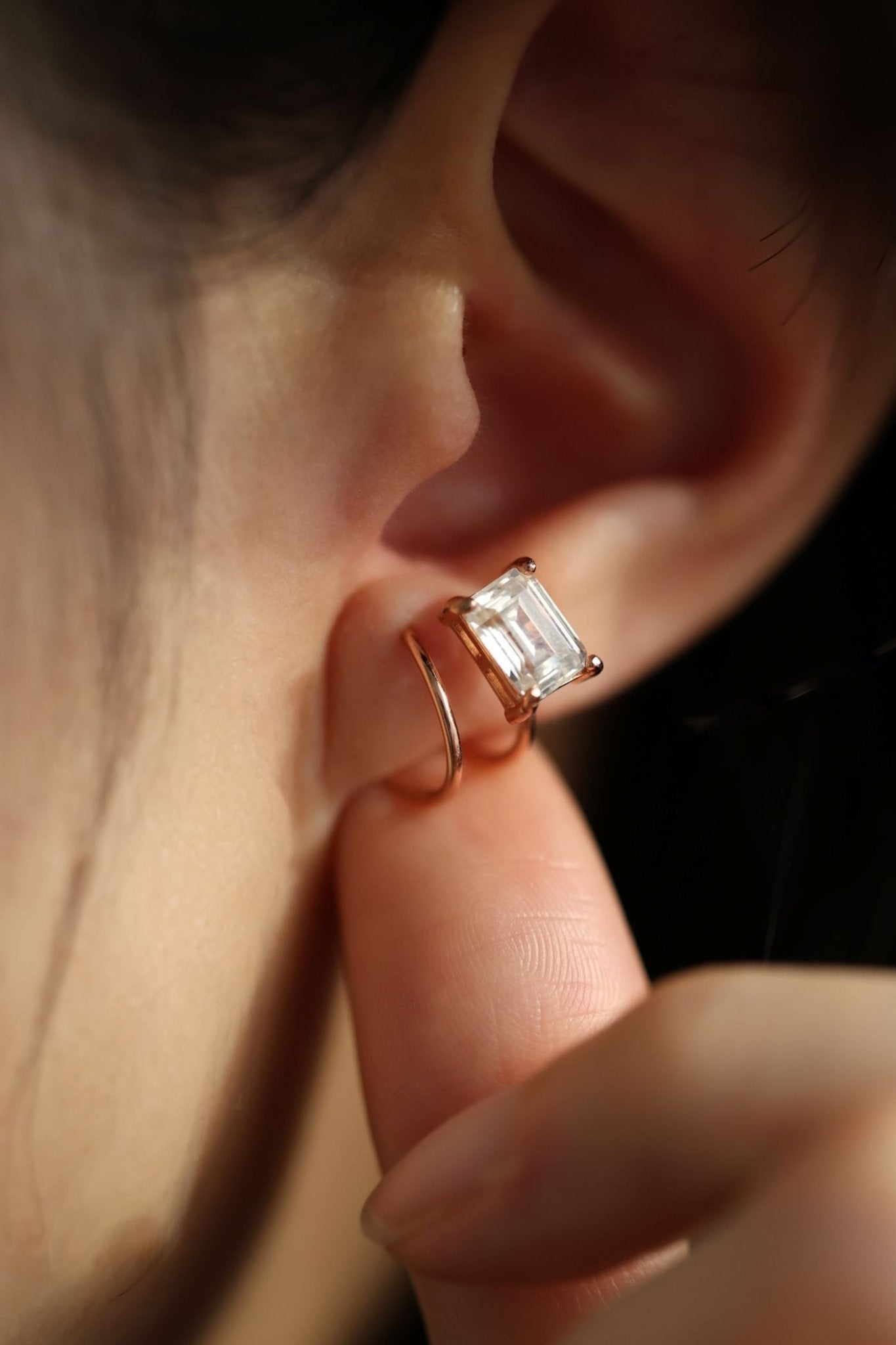 Emerald - Cut Twirl Earrings - Love Estella