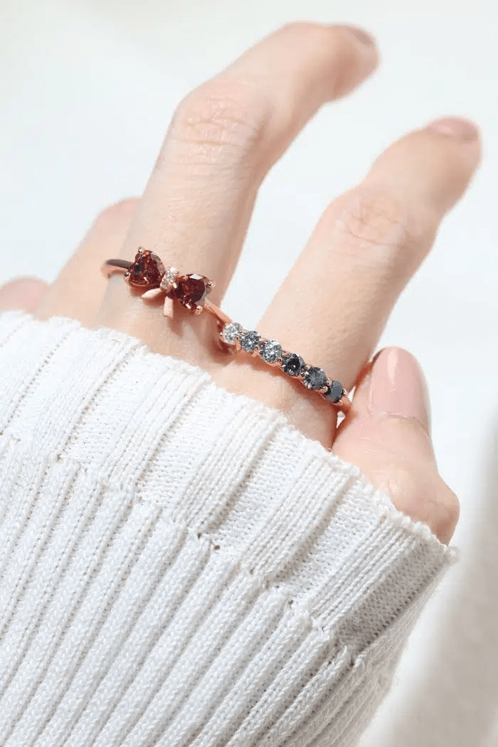 Entwine Eternity Band (Monochrome) by Elate - Love Estella