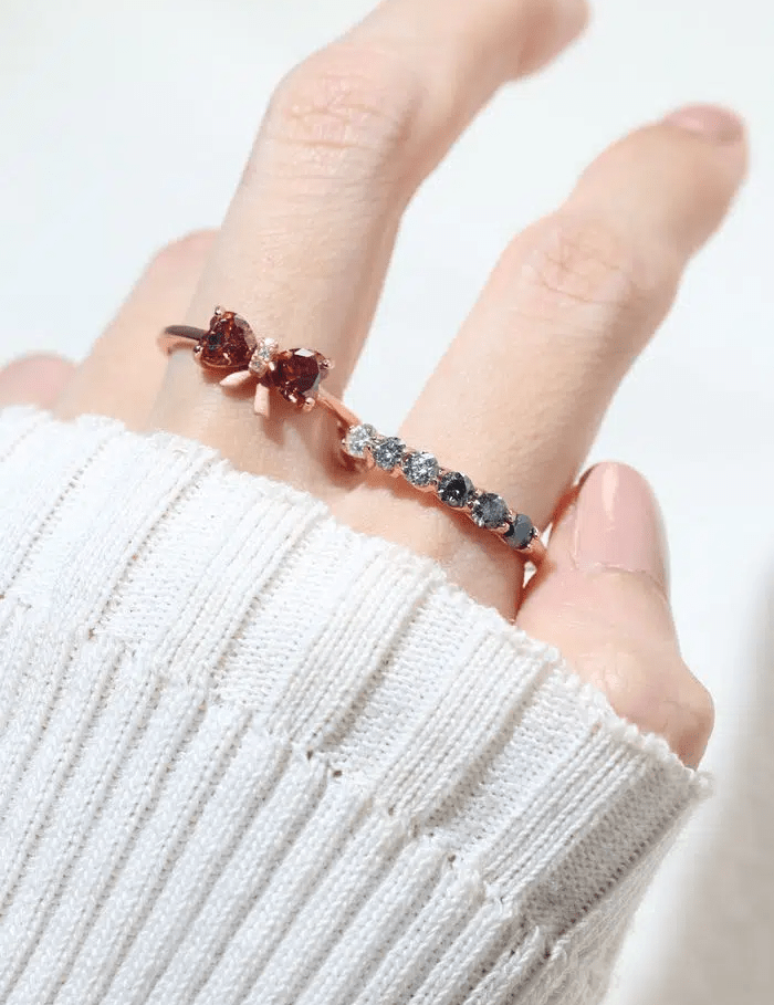 Entwine Eternity Band (Monochrome) by Elate - Love Estella