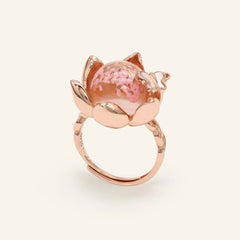 Eternal Bloom Ring (Sakura), worn on a model
