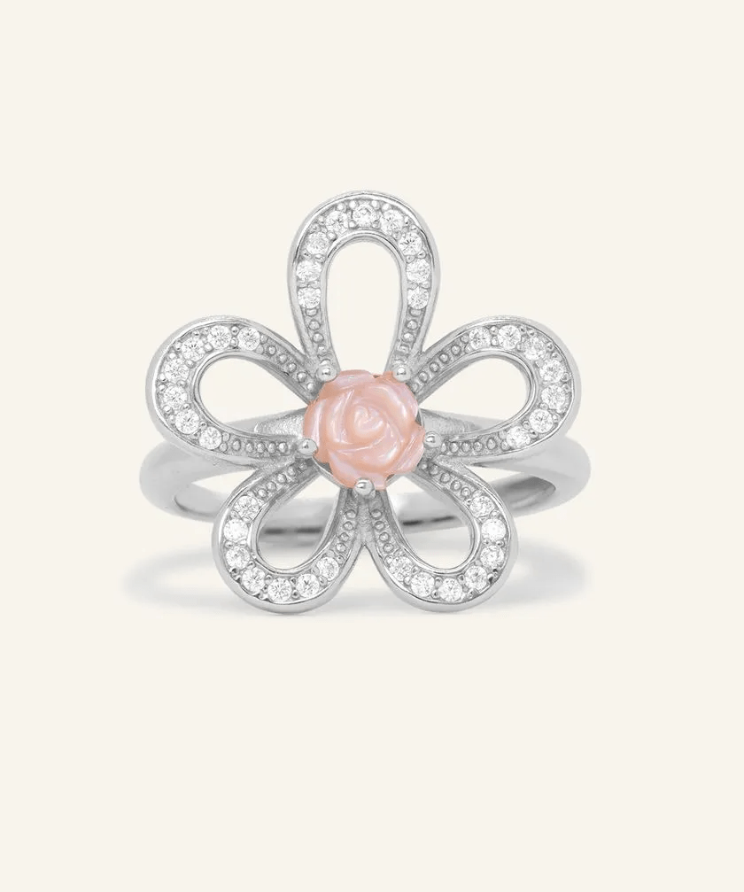 Eternal Rose Shell Ring - Love Estella
