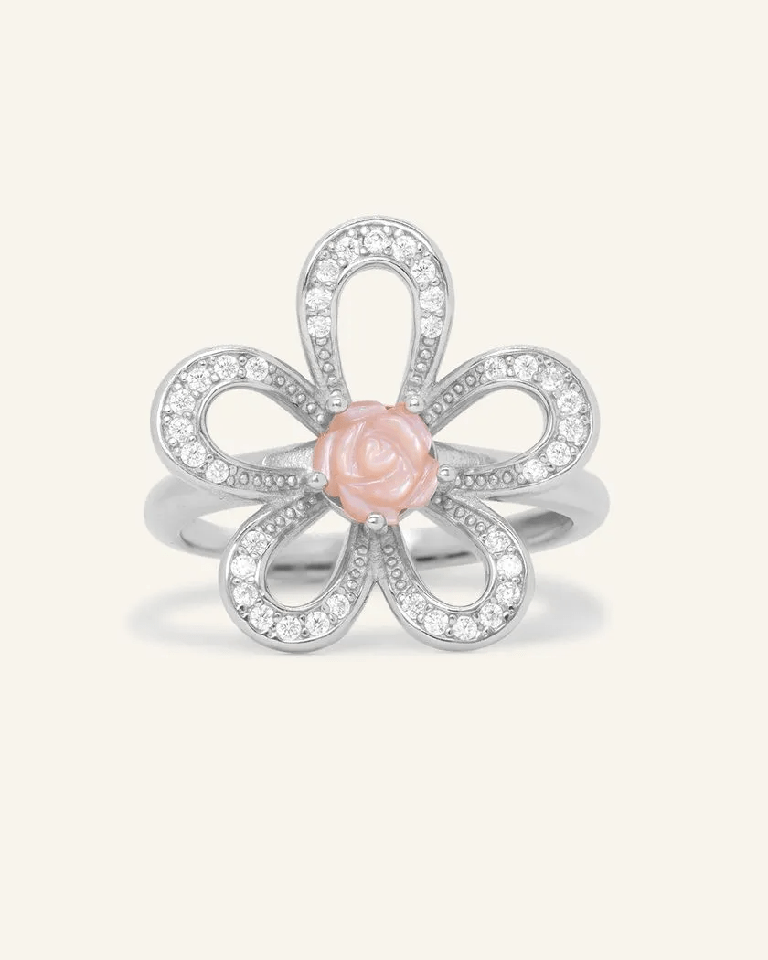 Eternal Rose Shell Ring - Love Estella