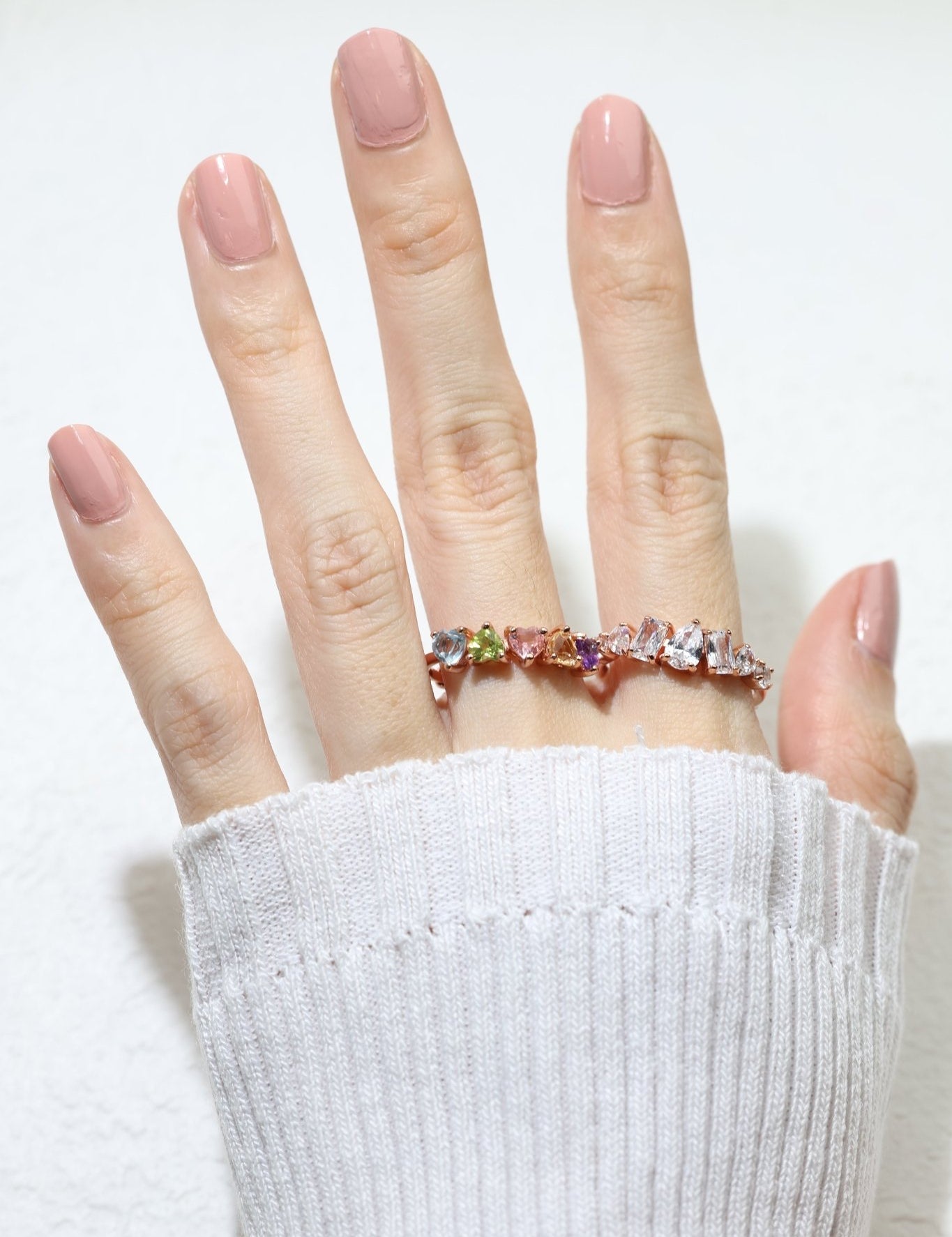 Eternity Heart Gemstones Band - Love Estella