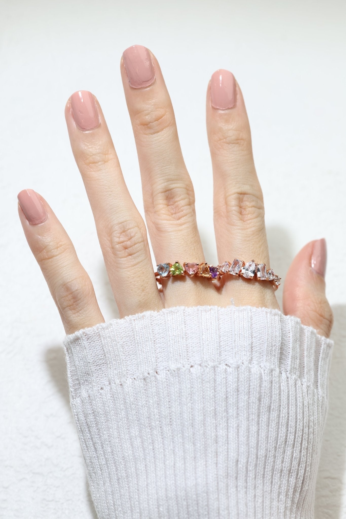 Eternity Heart Gemstones Band - Love Estella