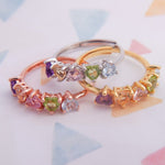 Eternity Heart Gemstones Band - Love Estella