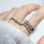 Eternity Heart Gemstones Band - Love Estella