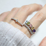 Eternity Heart Gemstones Band - Love Estella