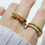 Eternity Heart Gemstones Band - Love Estella