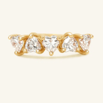 Eternity Heart Moissanite Band (White) by Elate - Love Estella