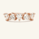 Eternity Heart Moissanite Band (White) by Elate - Love Estella
