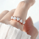 Eternity Heart Moissanite Band (White) by Elate - Love Estella