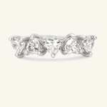 Eternity Heart Moissanite Band (White) by Elate - Love Estella
