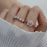 Eternity Heart Moissanite Band (White) by Elate - Love Estella