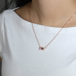 Floating Bar Necklace (Lavender) - Love Estella