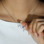 Floating Bar Necklace (Lavender) - Love Estella